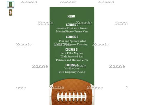 Menus for Football Viewing Parties - 6+ Free Templates
